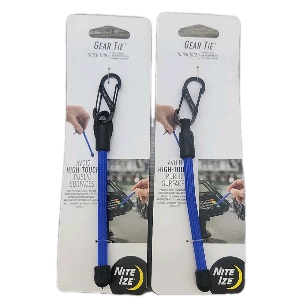 2PACK - NITE IZE GEAR TIE SOFT TOUCH TOOL GTTG-03-R6 (AVOID HIGH TOUCH AREAS)